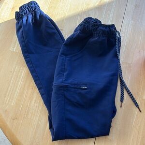 Jaanuu navy blue jogger scrub pants